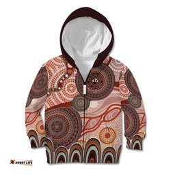 Generational Warriors NAIDOC 2024 Kid Hoodie Make a Fire Indigenous Cultural Spirit