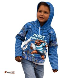 Custom Blues Cockroaches Kid Hoodie New South Wales Rugby
