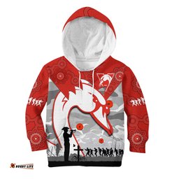 Swans Football ANZAC Hoodie KID Sydney Indigenous Camouflage Art