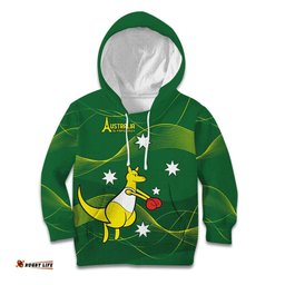 Personalised Australia Go Paris 2024 Kid Hoodie National Color Ver1