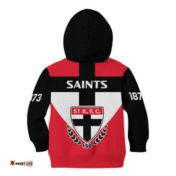 St Kilda Football Kid Hoodie Saints 150th Anniversary Sporty Style
