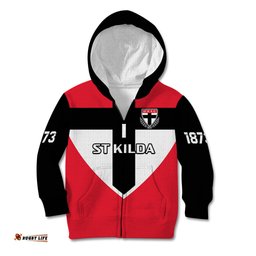 St Kilda Football Kid Hoodie Saints 150th Anniversary Sporty Style