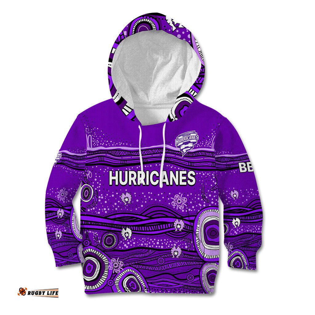 Australia Hurricanes Cricket Kid Hoodie Indigenous