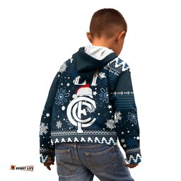 Custom Carlton Blues Football Kid Hoodie Christmas Vibe