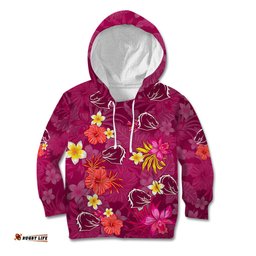 Broncos Rugby Kid Hoodie Beautiful Floral Pattern Spring Summer Vibe
