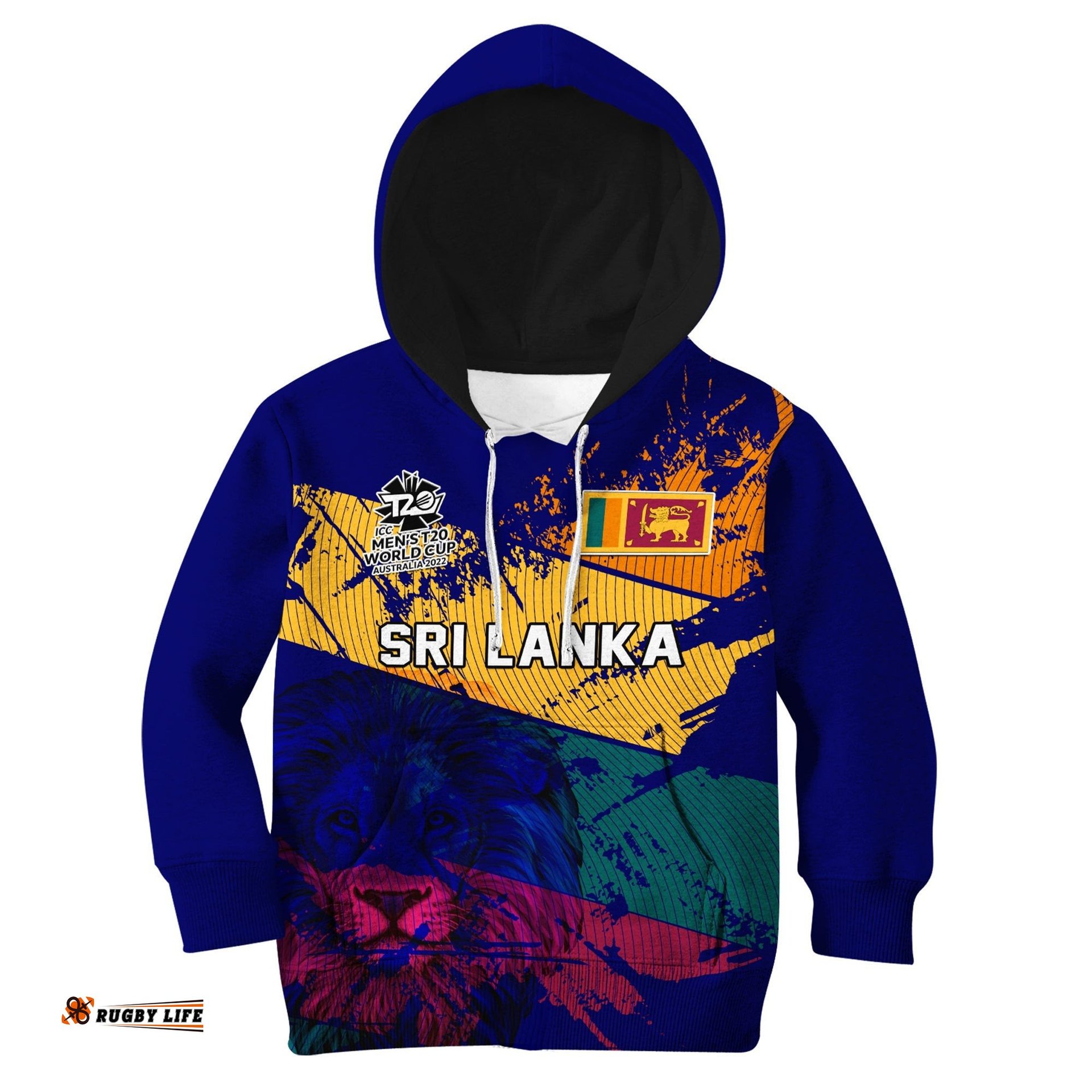 Sri Lanka Cricket Hoodie KID The Lions Mens World Cup