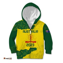 Custom Australia Cricket Kid Hoodie History Commemorative World Cup Winners