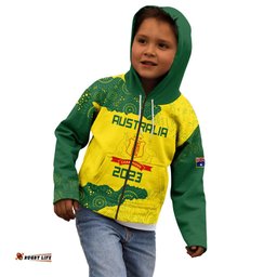 Custom Australia Cricket Kid Hoodie History Commemorative World Cup Winners