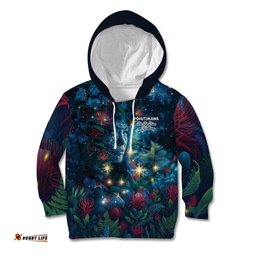 New Zealand Matariki Pohutukawa Kid Hoodie Te Mauri te Ora
