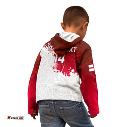 Custom England Rugby Kid Hoodie Go Champions World Cup Red Rose