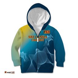Custom Sri Lanka Cricket Kid Hoodie 2024 World Cup Go The Lions