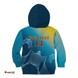 Custom Sri Lanka Cricket Kid Hoodie 2024 World Cup Go The Lions