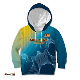 Custom Sri Lanka Cricket Kid Hoodie 2024 World Cup Go The Lions