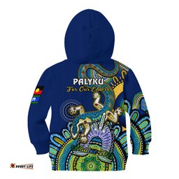 Australia NAIDOC Kid Hoodie Palyku Indigenous Lizard For Our Elders