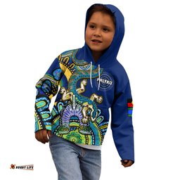 Australia NAIDOC Kid Hoodie Palyku Indigenous Lizard For Our Elders