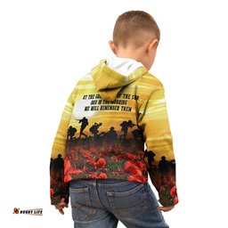ANZAC Kid Hoodie Australian and New Zealand Army Corps