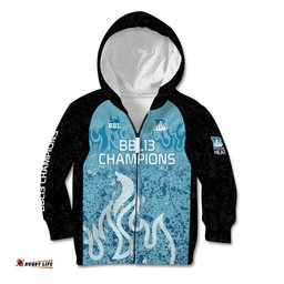 Custom Brisbane Heat Champions BBL13 Kid Hoodie