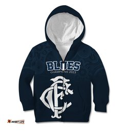 AFL Blues Champions Kid Hoodie Proud Carlton Aboriginal Vibe