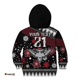 Custom Bombers Football Kid Hoodie Christmas Vibe