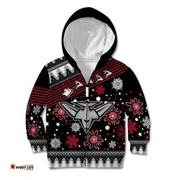 Custom Bombers Football Kid Hoodie Christmas Vibe