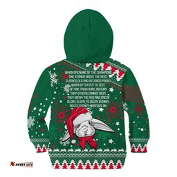 Rabbitohs Rugby Kid Hoodie Glory Glory The South Christmas Vibe Unique