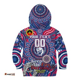 Custom Western Bulldogs NAIDOC Week 2024 Kid Hoodie Mascot Football