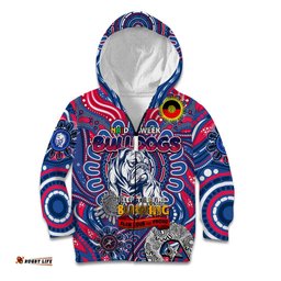 Custom Western Bulldogs NAIDOC Week 2024 Kid Hoodie Mascot Football