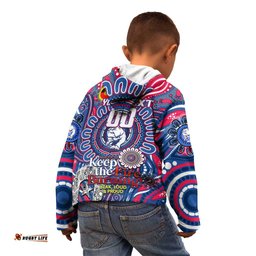 Custom Western Bulldogs NAIDOC Week 2024 Kid Hoodie Mascot Football