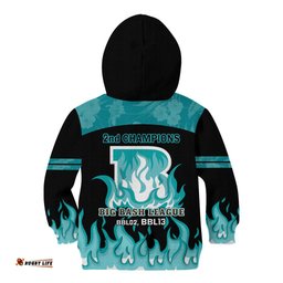 BBL Brisbane Heat Kid Hoodie 2nd Champions 2024 New History