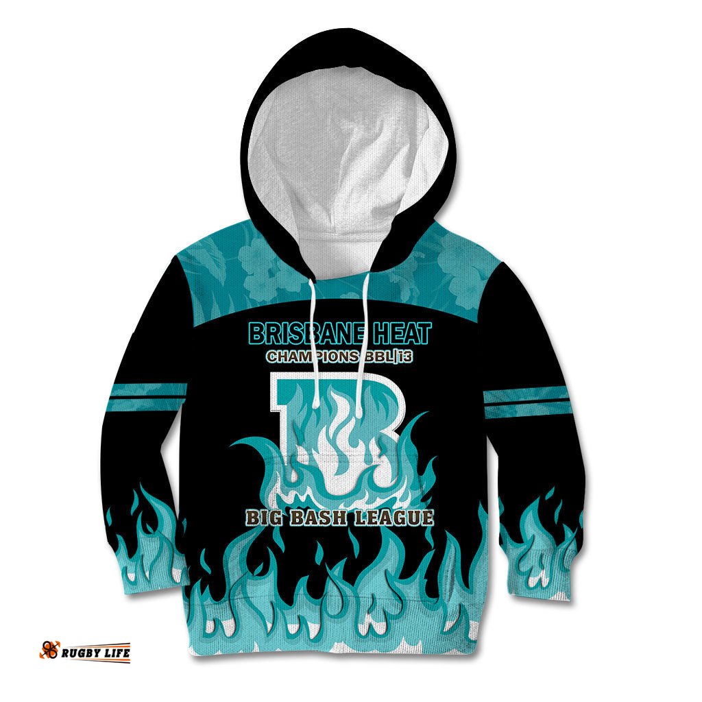 BBL Brisbane Heat Kid Hoodie 2nd Champions 2024 New History