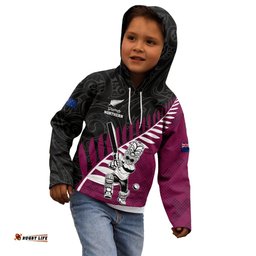 Custom New Zealand Northern Districts Cricket Kid Hoodie With Maori Pattern