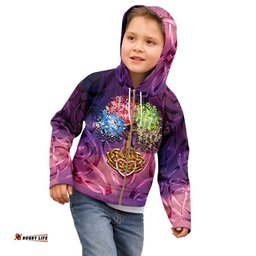 Celtic Mother's Day Zip Hoodie Kid Mother With Child