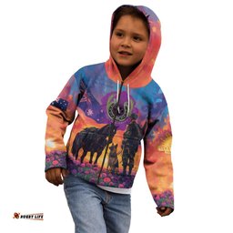 Australia Animals ANZAC Kid Hoodie Dog And Horse Heroes Also Served