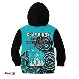 Brisbane Heat Cricket Hoodie KID Champions BBL12 Proud Indigenous Art