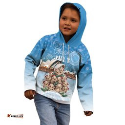 Personalised Australia Yulefest Kid Hoodie Cute Wombat Sydney Opera House