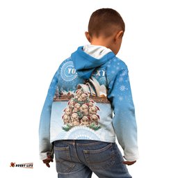 Personalised Australia Yulefest Kid Hoodie Cute Wombat Sydney Opera House