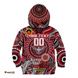 Custom Essendon Bombers NAIDOC Week 2024 Kid Hoodie Mascot Football