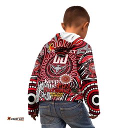 Custom Essendon Bombers NAIDOC Week 2024 Kid Hoodie Mascot Football
