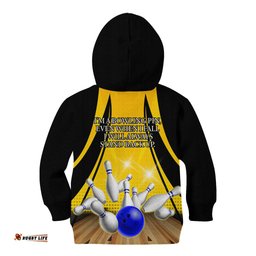 Australia Bowling Kid Hoodie I Am A Bowling Pin Curve Style