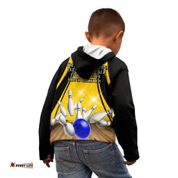 Australia Bowling Kid Hoodie I Am A Bowling Pin Curve Style