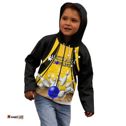 Australia Bowling Kid Hoodie I Am A Bowling Pin Curve Style