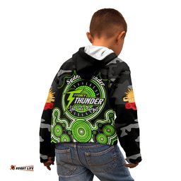 Sydney Thunder ANZAC 2024 Kid Hoodie Lest We Forget Poppy Mix Camouflage