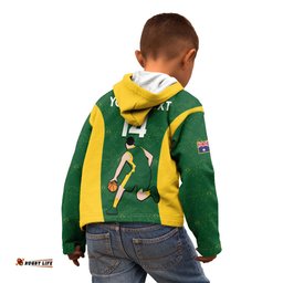 Custom Australia Basketball Kid Hoodie Go Champions Aussie Boomers National Color