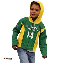 Custom Australia Basketball Kid Hoodie Go Champions Aussie Boomers National Color