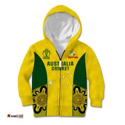 Custom Australia Cricket Kid Hoodie World Cup Go Champions Indigenous
