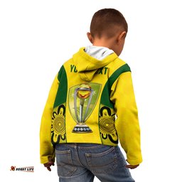Custom Australia Cricket Kid Hoodie World Cup Go Champions Indigenous