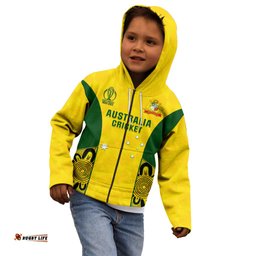 Custom Australia Cricket Kid Hoodie World Cup Go Champions Indigenous