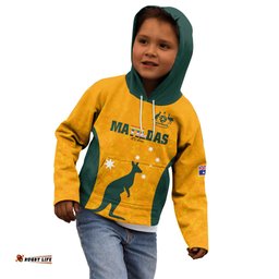 Custom Australia Matildas Pride With Kangaroo Kid Hoodie