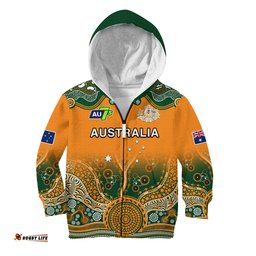 Australia Rugby Hoodie KID Aussie Sevens Original Indigenous