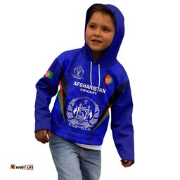 Afghanistan Cricket Kid Hoodie Go Champions World Cup